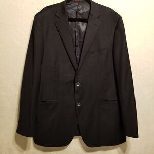 Byron Luca di Marco 48L Wool Blazer Dual Vent Sport Suit Coat Black Business
